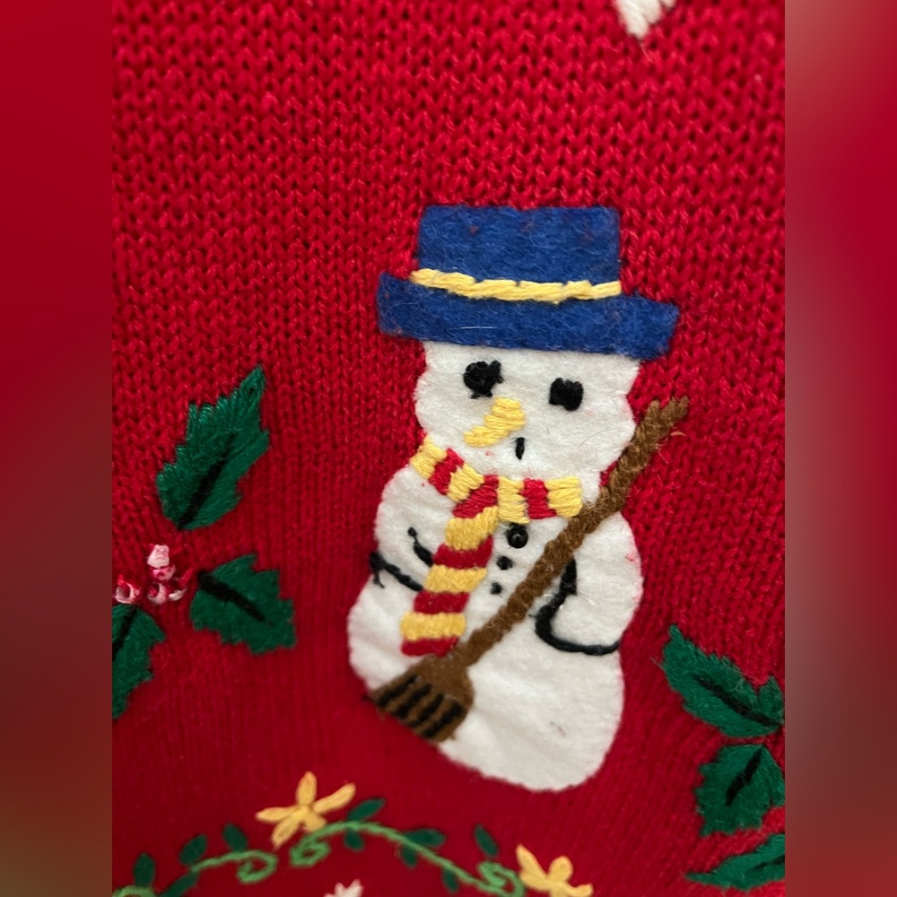 Vintage REALLY UGLY Christmas Sweater, Size XL - Picture 3 of 9